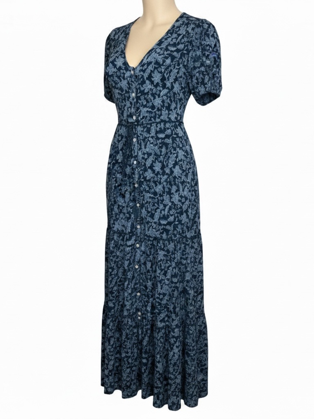 Faherty women’s Orinda Floral Button-Front Maxi Dress size S - Picture 8 of 16